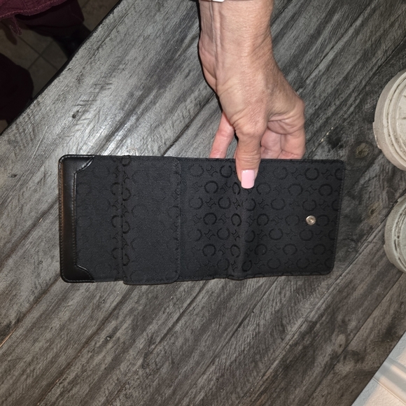 Celine Triomphe canvas and leather wallet - Picture 3 of 10